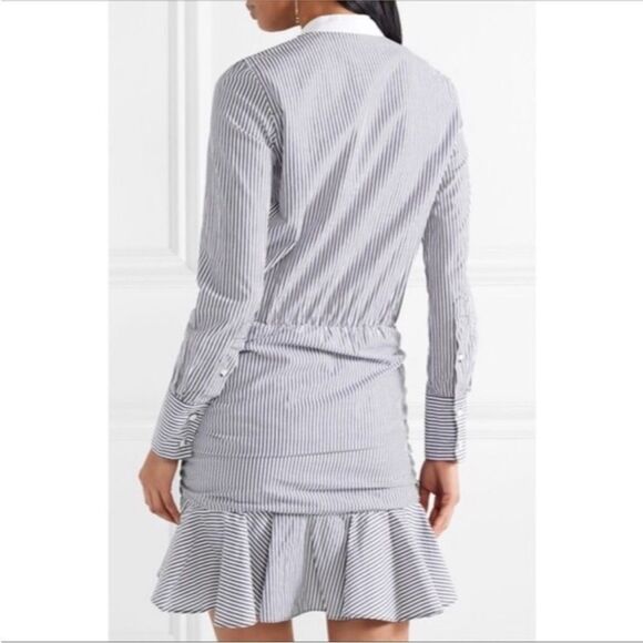 Veronica Beard Everett Dress Blue and White Striped size L $365 - Picture 6 of 6